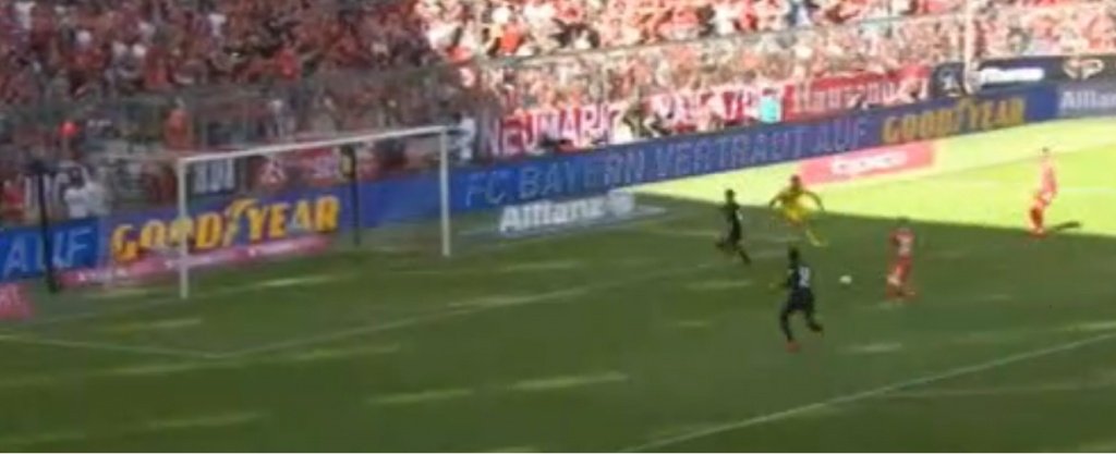 Dorsch scored Bayern's first goal. Captura