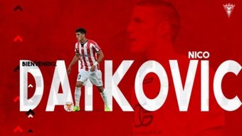 Niko Datkovic, nuevo jugador del Mirandés. Twitter/CDMirandes