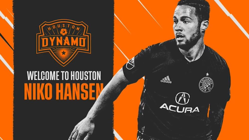 Hansen a rejoint Houston. HoustonDynamo