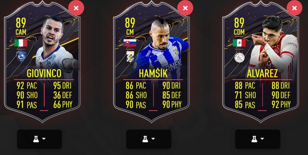 Cartas disponibles del nivel 15 del pase de temporada. EA Sports