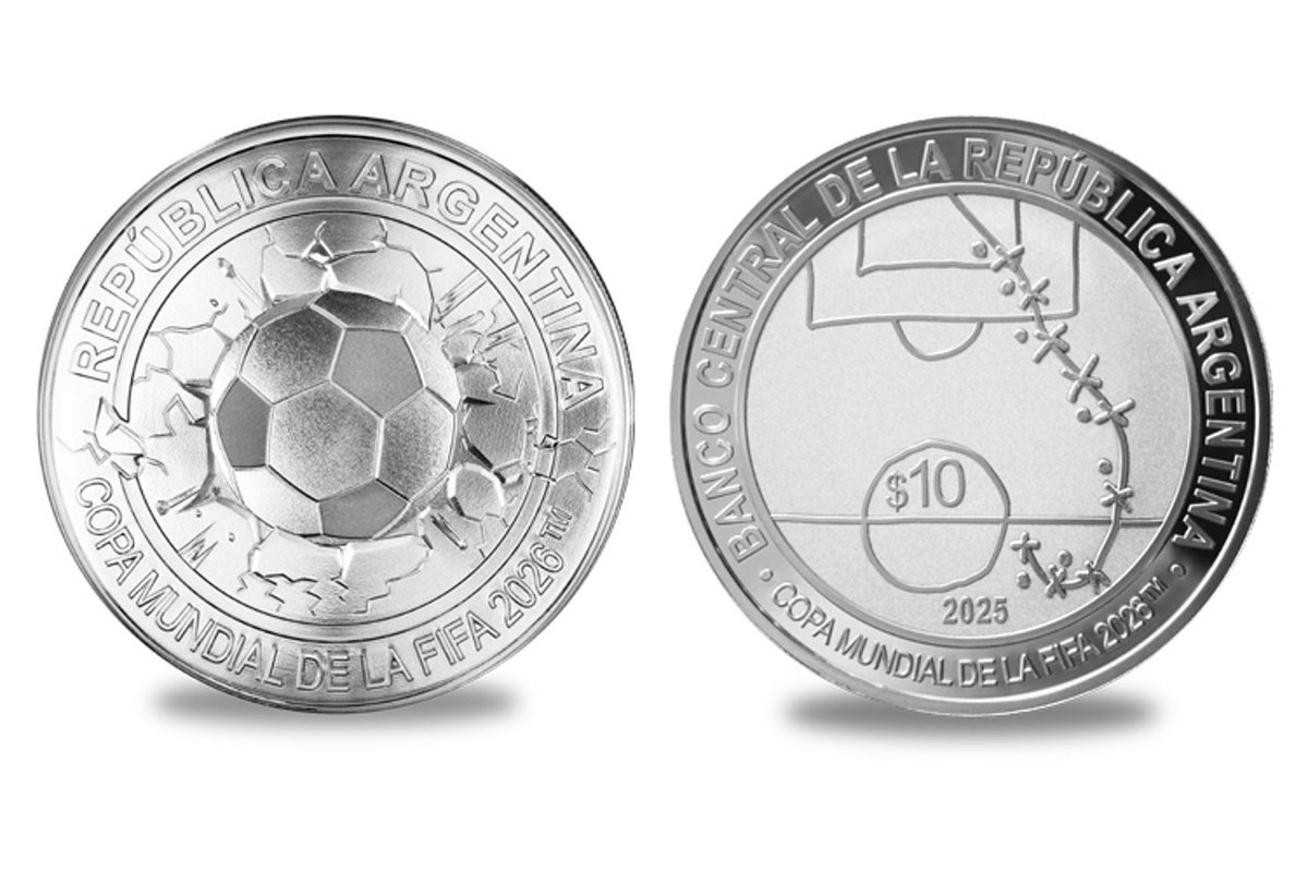 Argentina acuña una moneda conmemorativa del icónico gol de Maradona contra Inglaterra en el Mundial de 1986. Argentina acuña una moneda conmemorativa del icónico gol de Maradona contra Inglaterra en el Mundial de 1986.