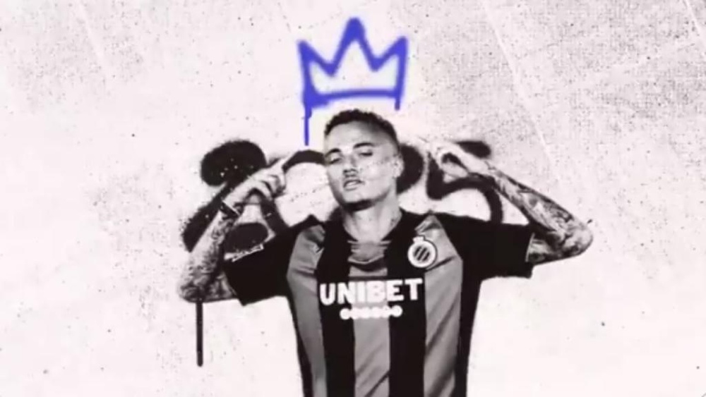 Noa Lang, atado corto por el Brujas tras su gran encuentro. Twitter/ClubBrugge
