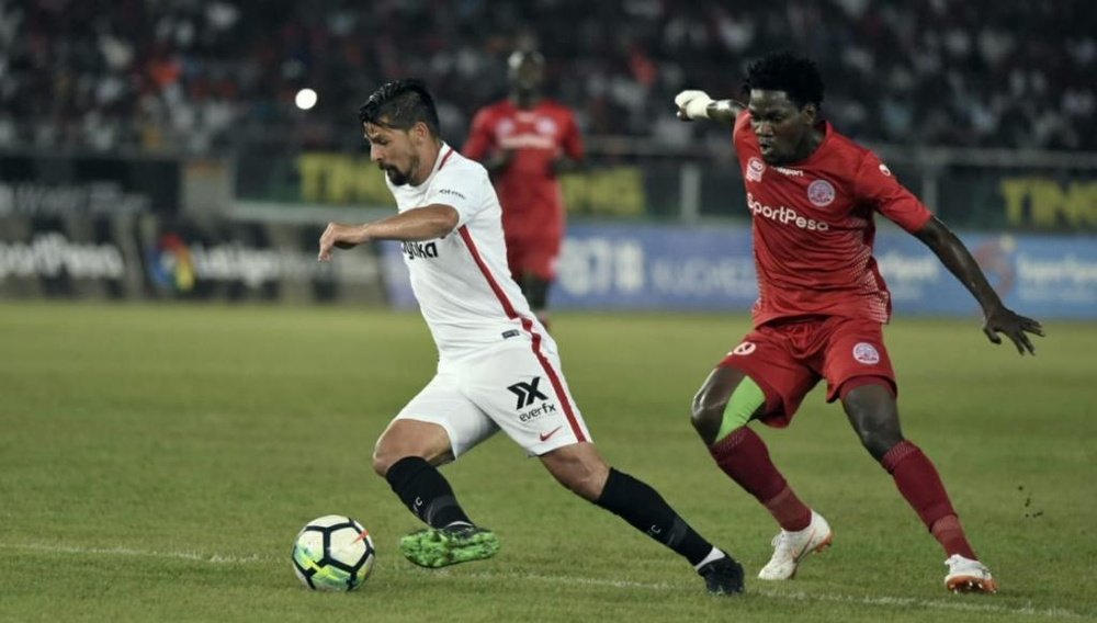 El Sevilla hace de Scar ante el Rey León. Captura/beINSports