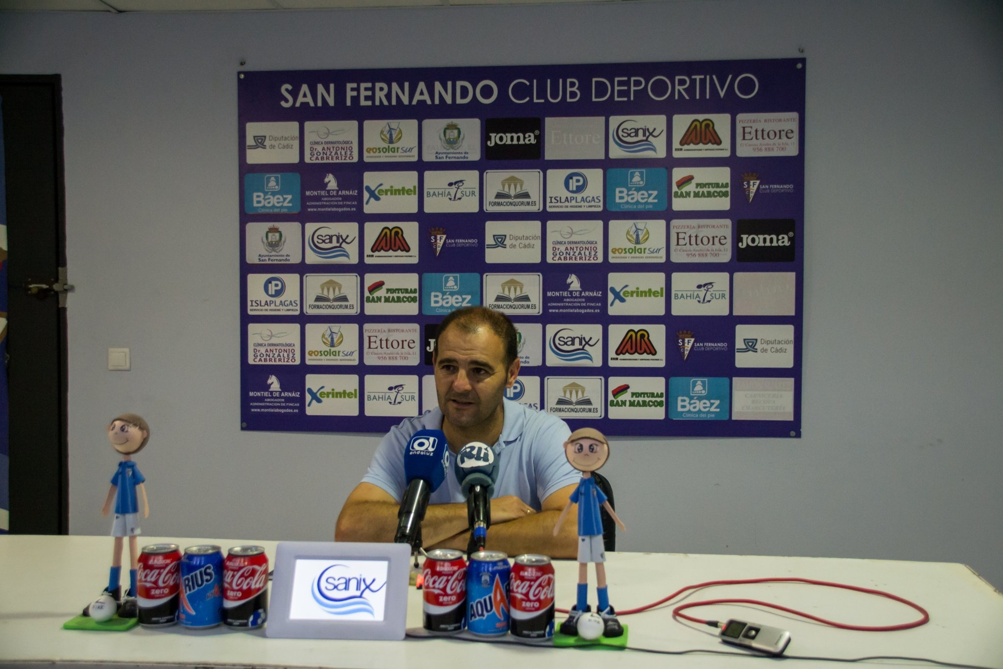 Ñoño Méndez consiguió ascender al equipo la pasada campaña. SanFernandoCD