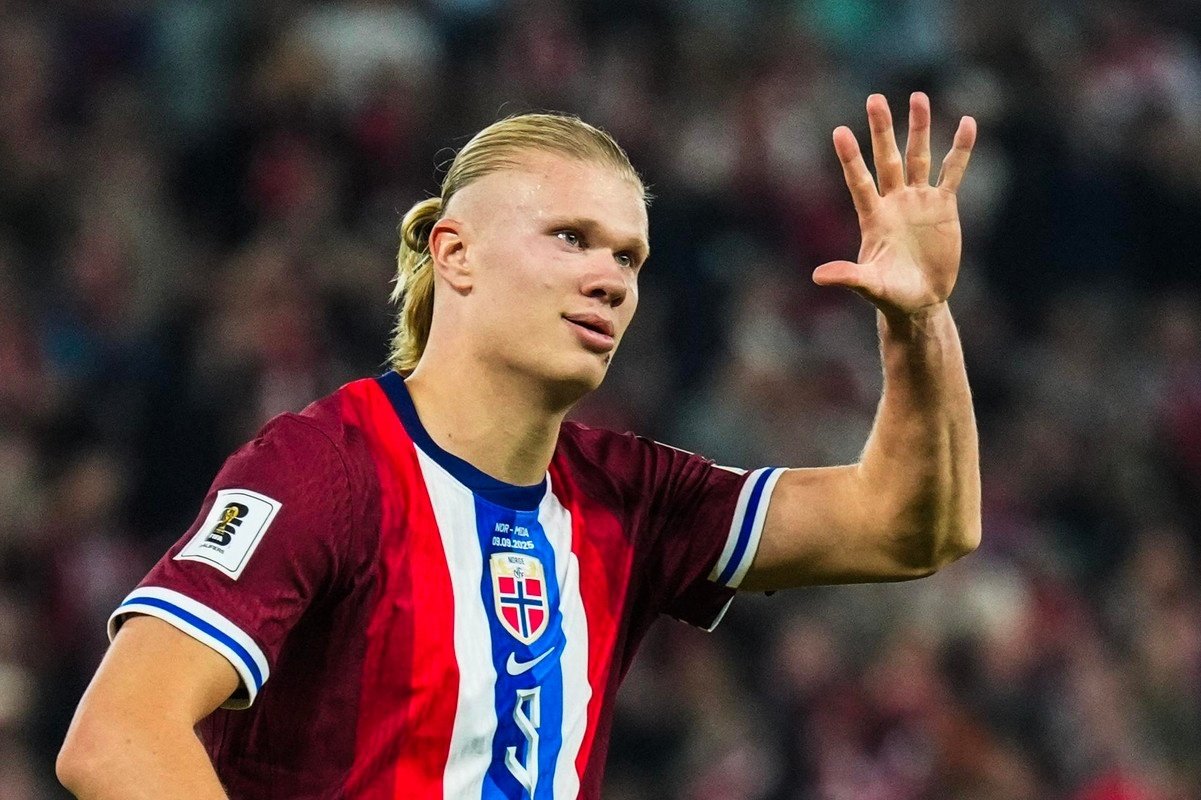 Erling Haaland scored five as Norway emphatically maintained their 100-percent record after claiming a 11-1 crushing win over Moldova.
