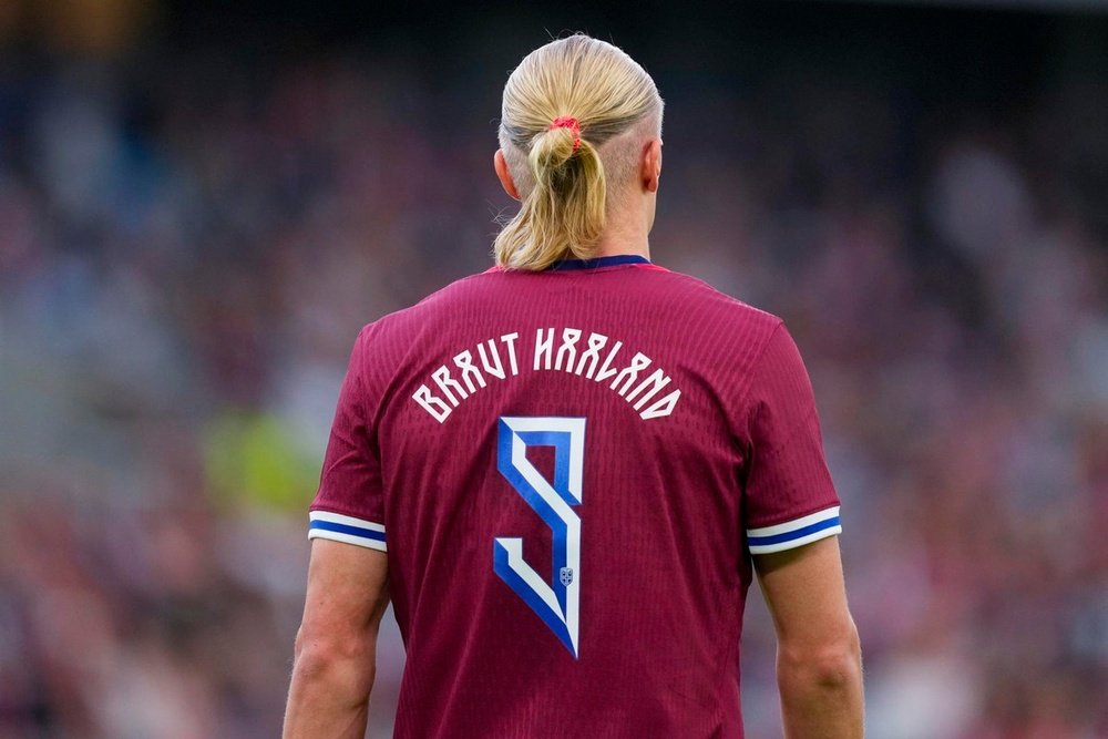 Haaland equaled his best goalscoring run with Norway. EFE