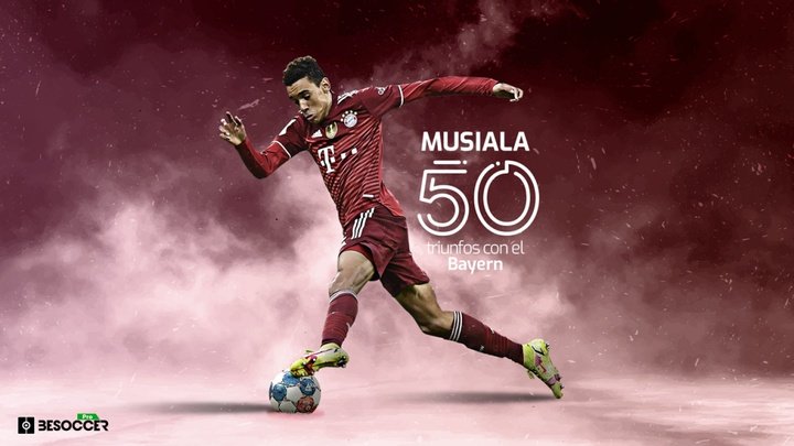 Musiala, el más joven en alcanzar 50 victorias con el Bayern