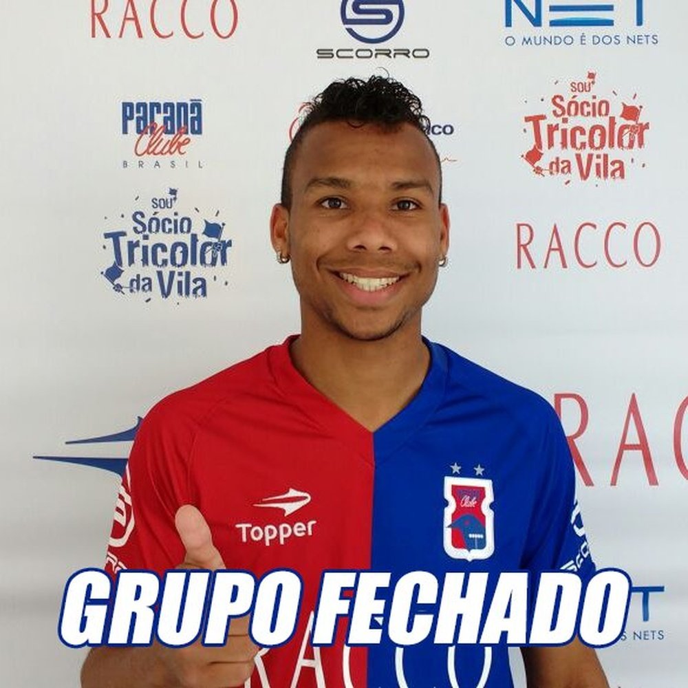 Núbio Flávio, nuevo jugador del Paraná para esta temporada. Paraná