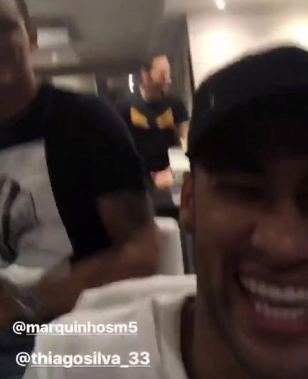 Los jugadores del PSG se lo pasan en grande en París. Instagram/Neymarjr