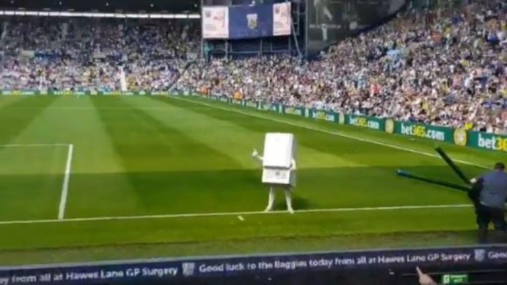 West Brom's mascot has caused quite a stir on social media. Twitter/WestBromMI