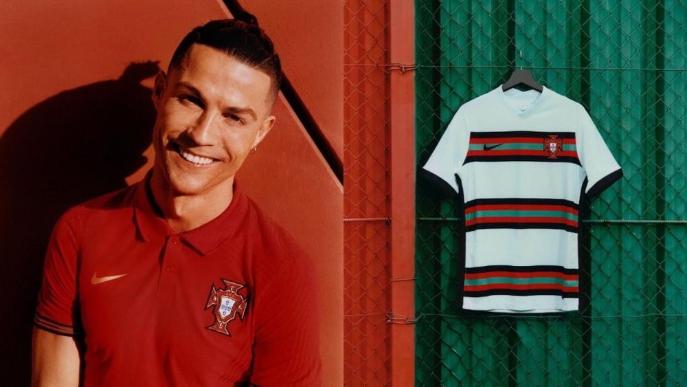 Portugal dévoile son nouveau maillot pour l'Euro. Twitter/selecaoportugal