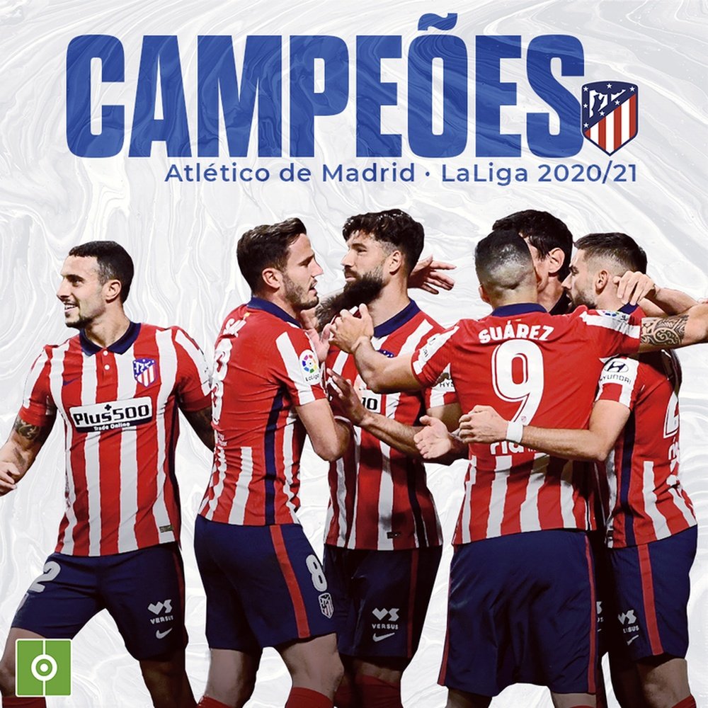 O Atlético de Madrid é campeão espanhol 2020-21. BeSoccer