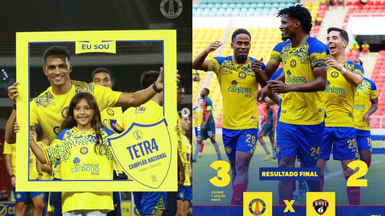 É tetra: Petro de Luanda levanta o troféu do Girabola pela quarta vez