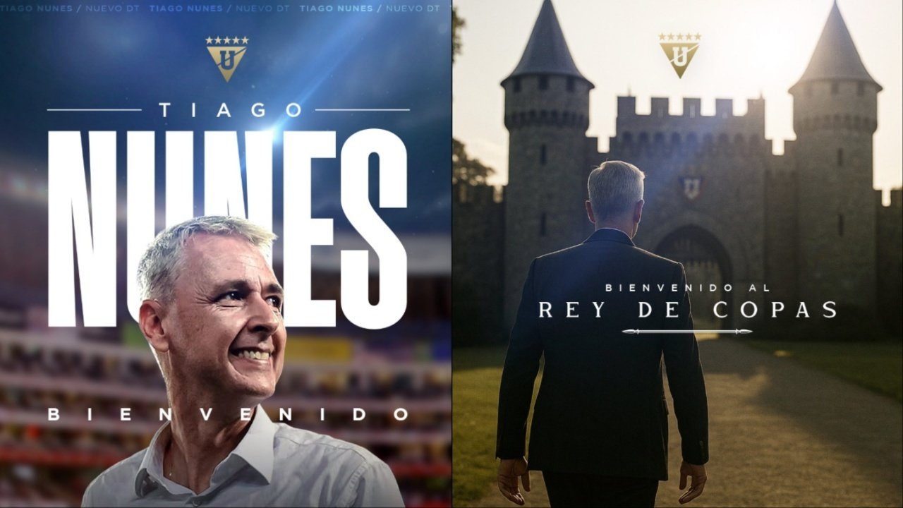 O brasileiro Tiago Nunes comanda seu primeiro treino na LDU de Quito