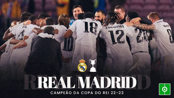 O Real Madrid é campeão da Copa do Rei da Espanha 22-23