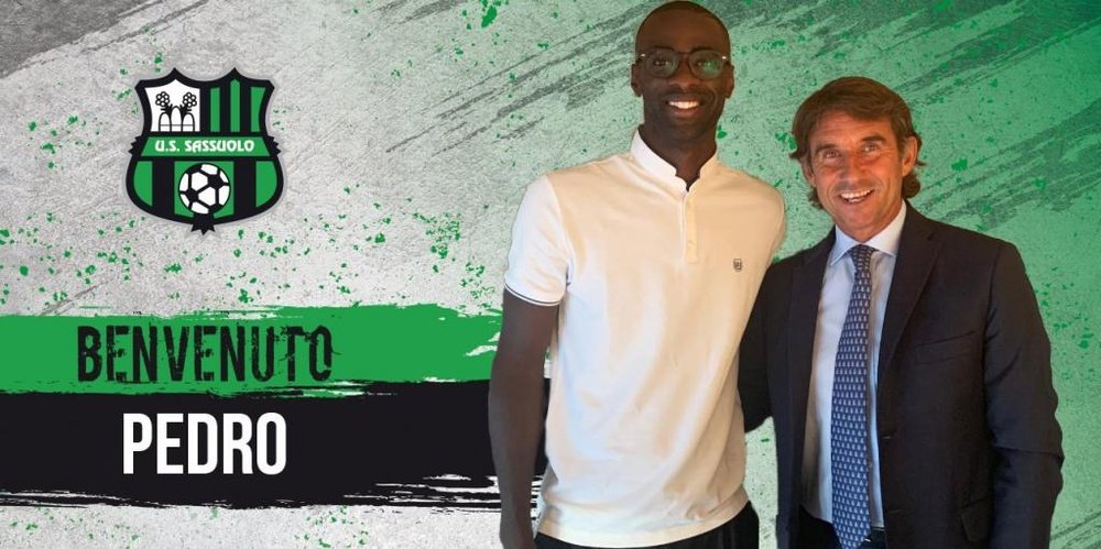 Obiang est le nouveau joueur de Sassuolo. Twitter/SassuoloUS