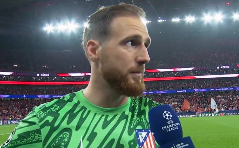 Oblak was self-critical after the defeat against Benfica. Screenshot/Movistar+