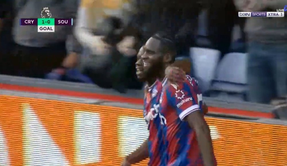 El Palace ganó al Southampton. Captura/beINSports