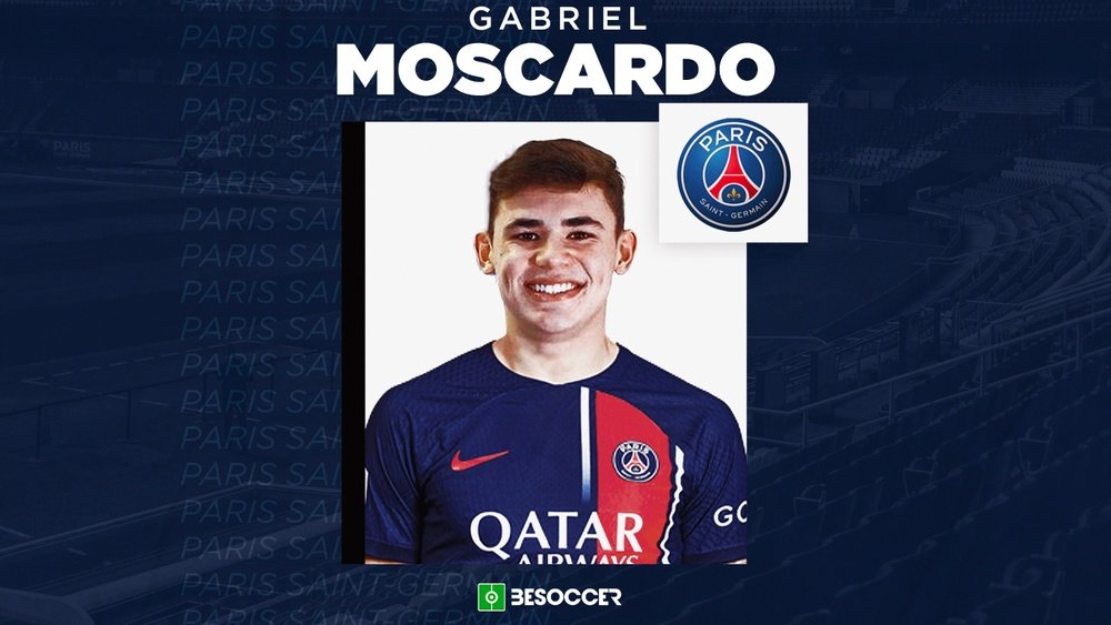 Gabriel Moscardo has committed to Paris Saint-Germain until 2028. BeSoccer