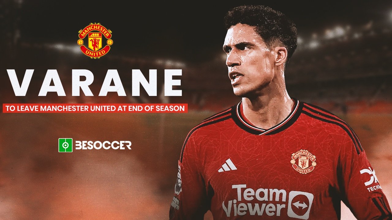 Raphael Varane puts an end to his three-season spell at Manchester United. BeSoocer