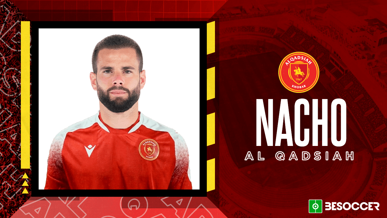 O Al Qadsiah, equipe da Liga da Arábia Saudita, anunciou nesta quinta-feira, 27 de junho, a contratação de Nacho Fernández. O internacional espanhol, que assinou até 2026, chega ao clube, após encerrar seu vínculo com o Real Madrid na temporada passada, 2023-24.