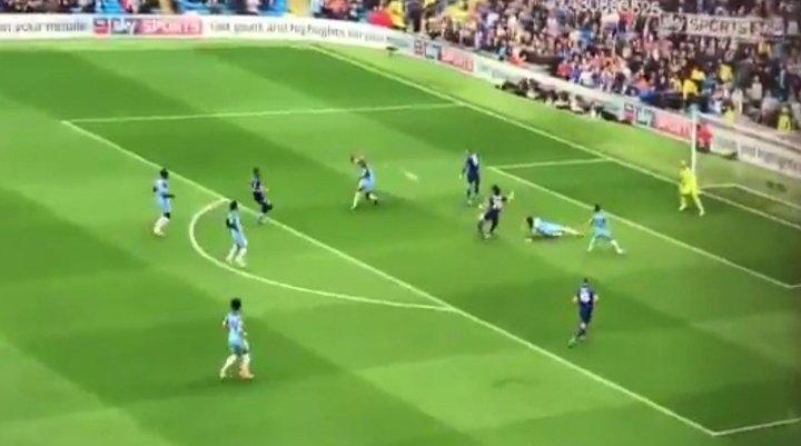 Okazaki stunned the Etihad with one of the volleys of the season