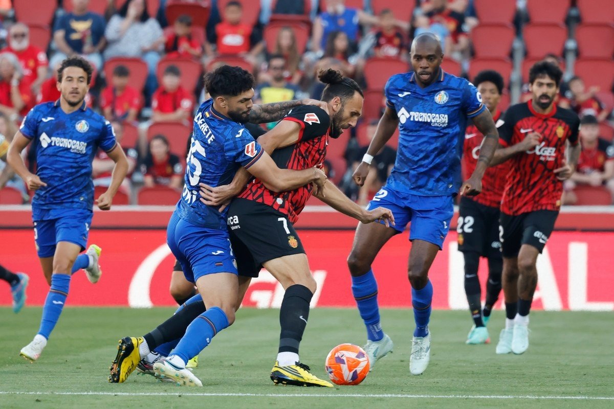 El Getafe ganó al Mallorca en Son Moix. EFE