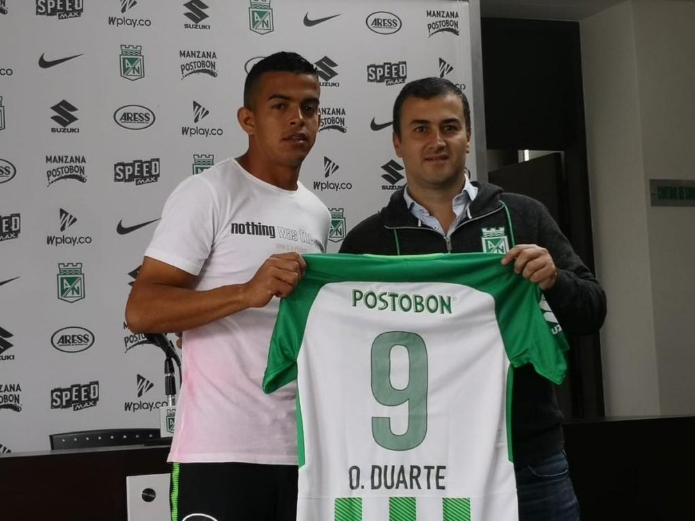 Omar Duarte, nuevo jugador de Atlético Nacional. Nacional