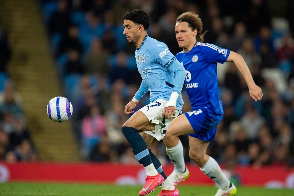Marmoush earned Guardiola's praise. EFE