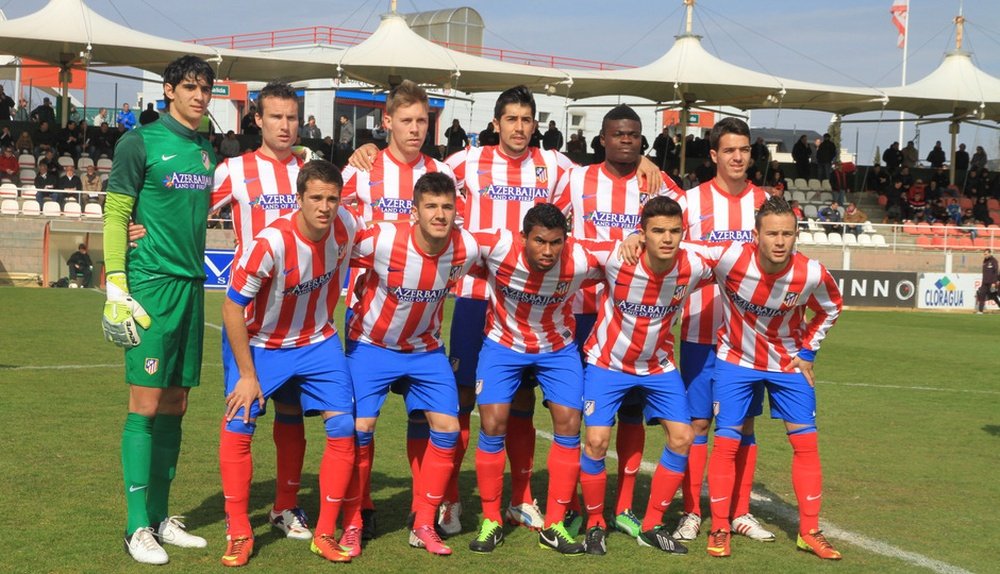 Once del Atlético B. ClubAtléticodeMadrid