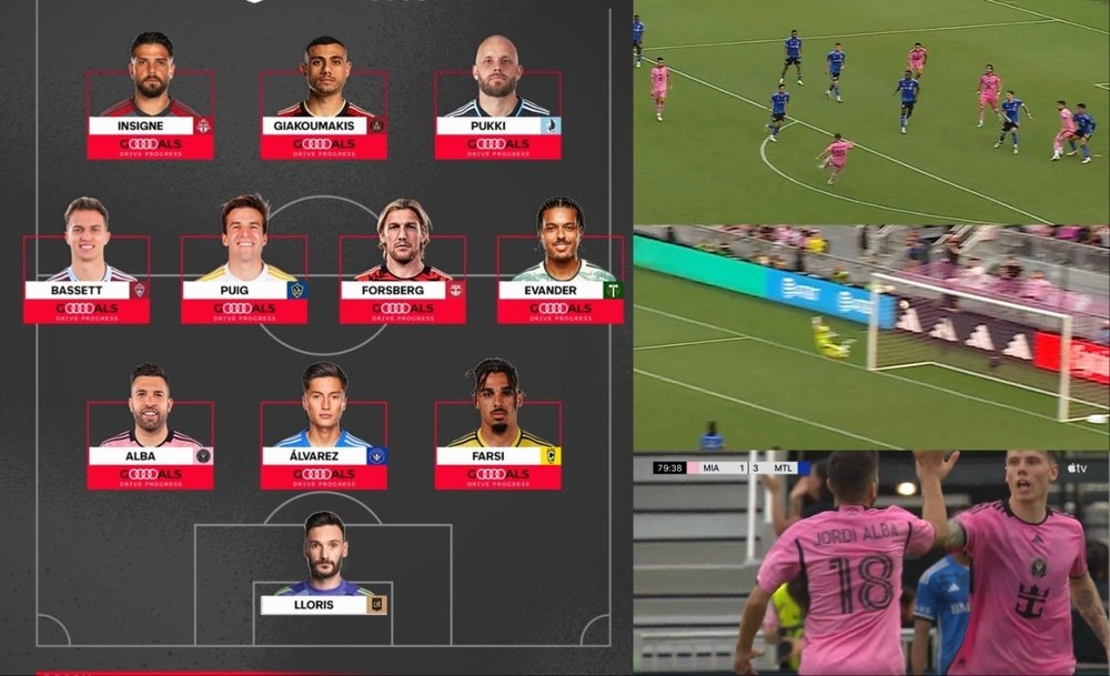 Jordi Alba, en el XI ideal de la MLS. Capturas/MLS