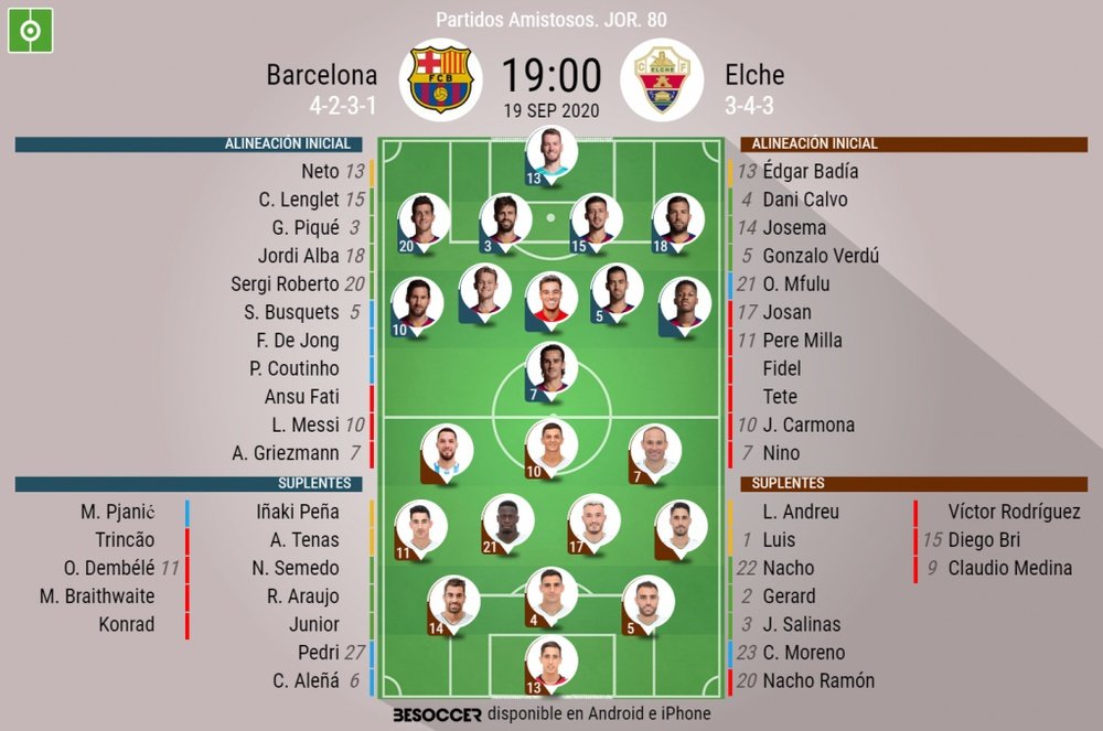 Sigue el directo del Barça-Elche. EFE