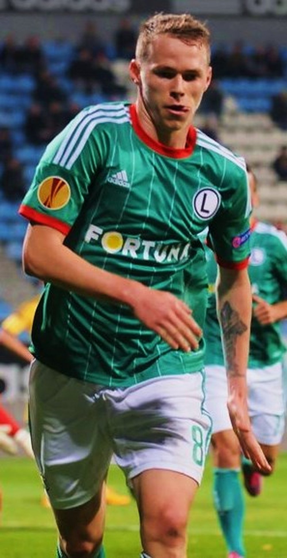 Ondrej Duda, centrocampista del Legia, en un partido en 2014. Football.ua