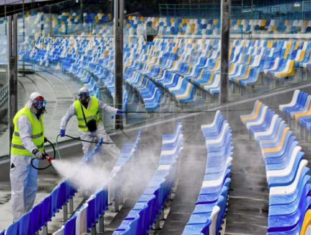 Il Napoli vuole tornare ad allenarsi. EFE