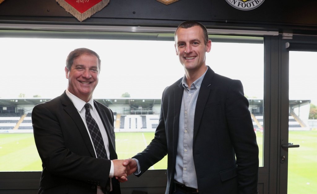 Oran Kearney was named St Mirren manager. Twitter/saintmirrenfc