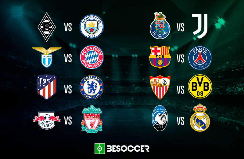 Programação dos jogos de ida das oitavas de final da UEFA Champions League