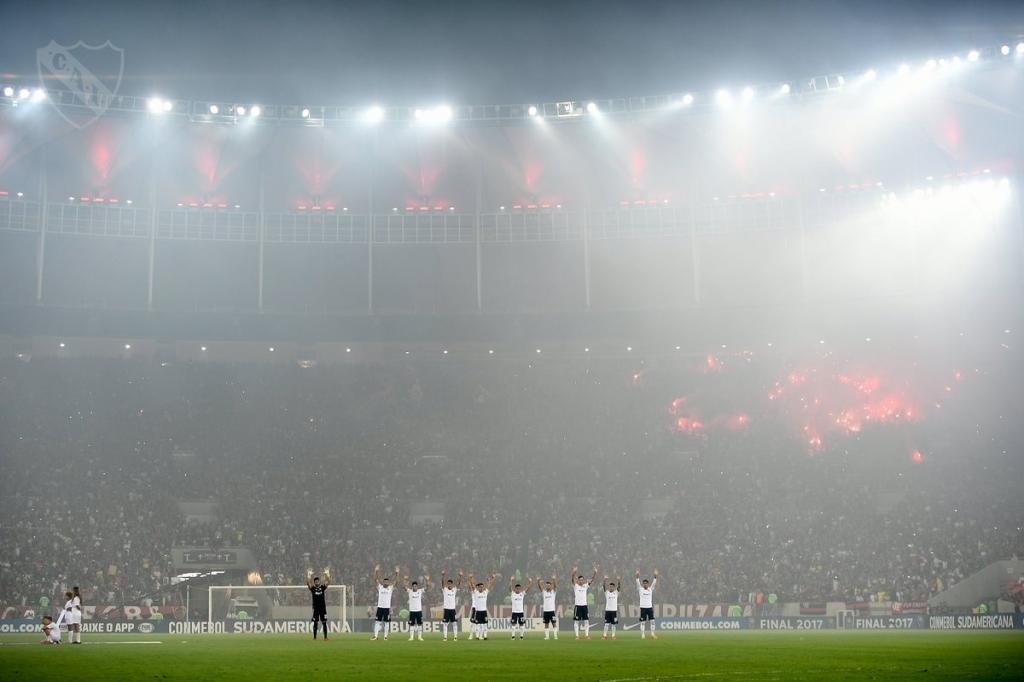 O Independiente celebra no Maracanã a conquista da Copa Sul-Americana