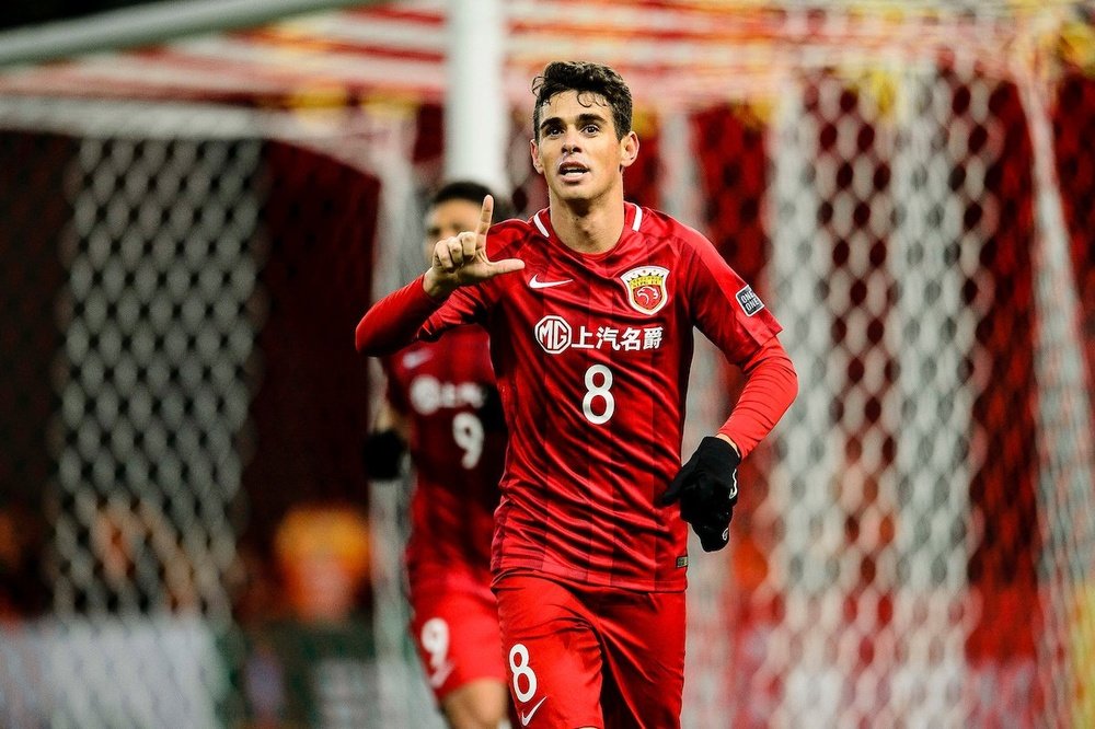 Oscar a marqué dès son premier match officiel avec le Shanghai SIPG. AFCChampionsLeague