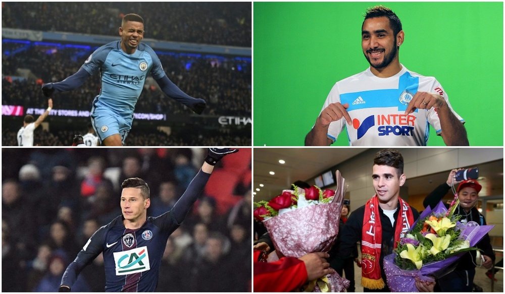 Óscar, Payet, Draxler, Gabriel Jesus, algumas das assinaturas milionárias. BeSoccer