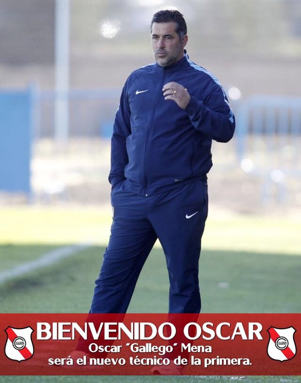 Óscar Mena, nuevo entrenador de Luján. ClubLuján