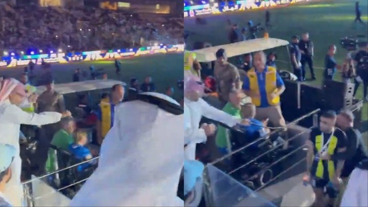 Un supporteur d'Al Hilal a fouetté un joueur d'Al Ittihad