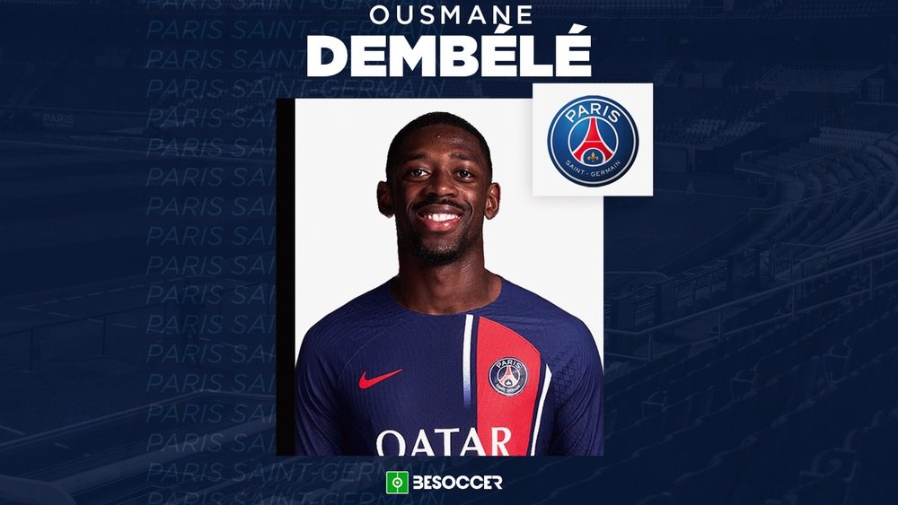 Ousmane Dembele joins PSG on a five-year deal. BeSoccer