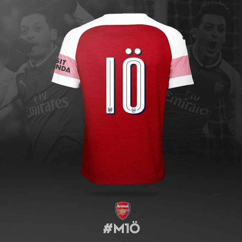 Ozil portera le numéro 10. Twitter/Ozil