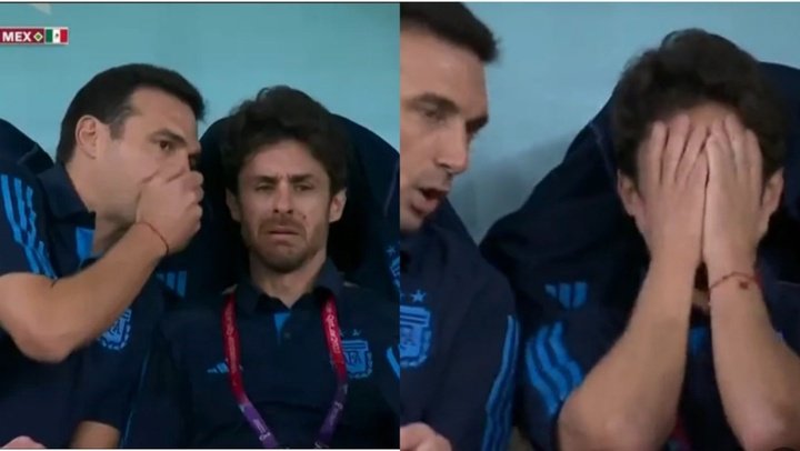 Las lágrimas de toda Argentina: Aimar rompió a llorar con el gol de Messi
