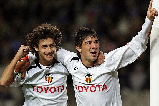 Aimar rememoró sus años en el Valencia. EFE