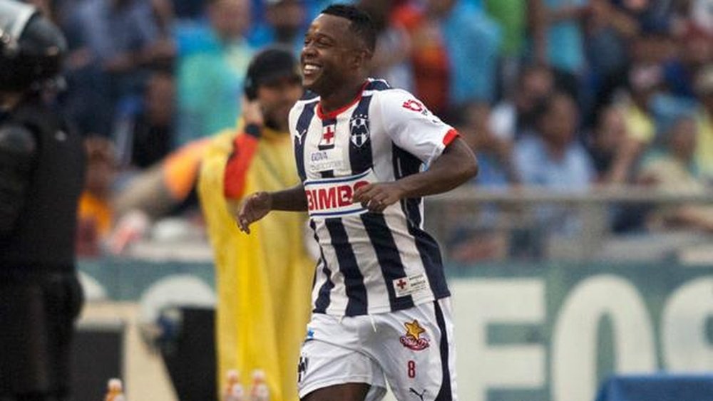 Pabón anotó el gol del empate de Monterrey ante Chiapas. Twitter.