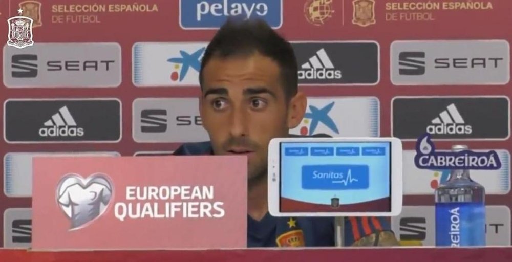 Paco Alcacer spoke about Robert Moreno. Captura/Sefutbol