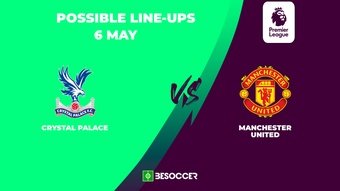 Palace v Man Utd, 2023/24 Premier League, matchday 36, 06/05/2024, possible lineups. BeSoccer
