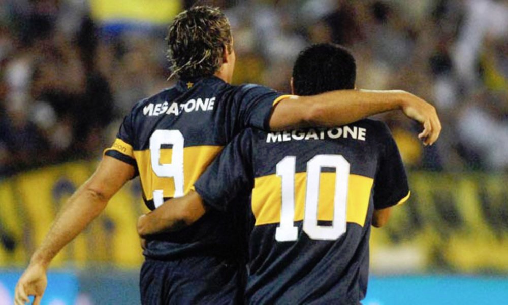 Riquelme y Palermo jugaron 188 partidos juntos con la camiseta de Boca. EFE
