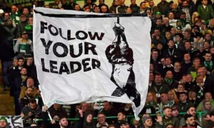 'Follow Your Leader': Celtic respond to fascism with image of Mussolini's hanging
